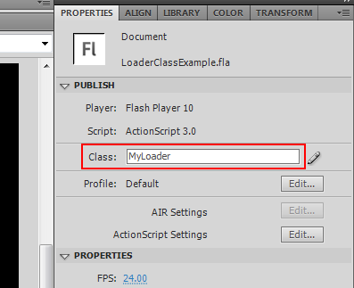 Change the document class name