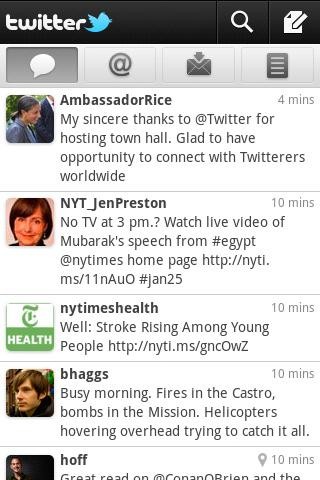 Android Twitter UI