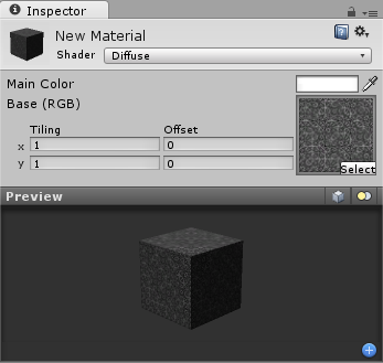 Material with a texture assigned.