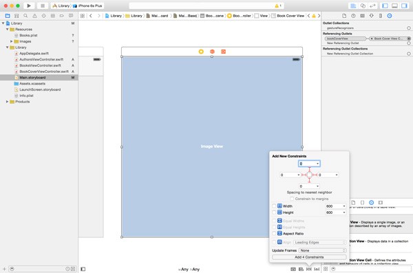 Adding Layout Constraints to the Image View