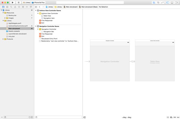 Adding a Navigation Controller