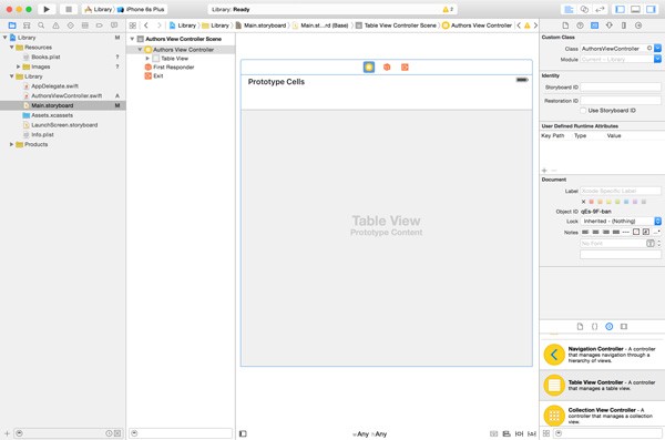 Adding a Table View Controller