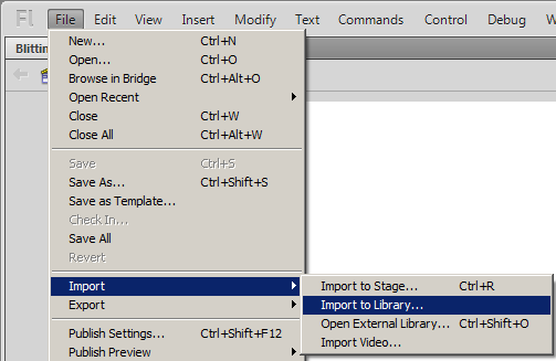 File | Import | Import to Library...