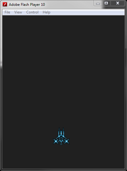 The player ship in game