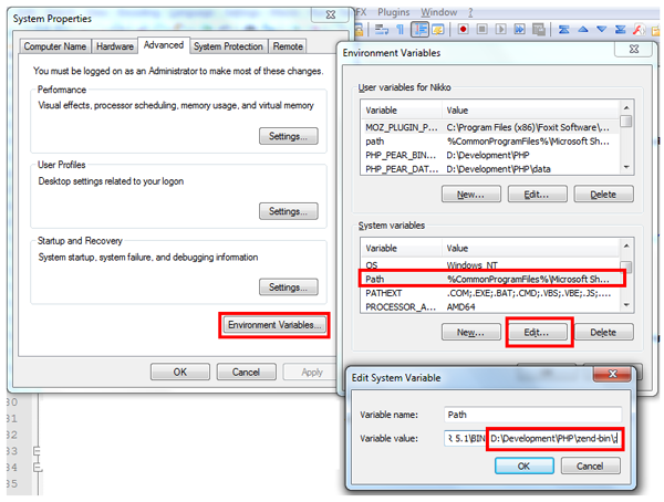 Windows System Variables