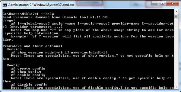 Testing the ZF CLI tool