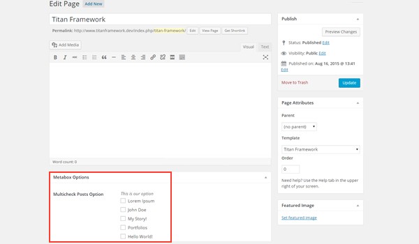 Adding the multi-check options to a meta box