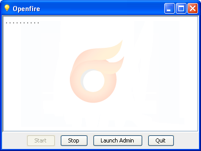 Openfire starting up