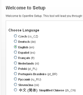 choose language