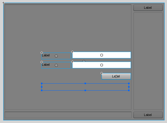 login screen elements