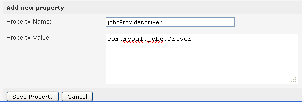 jdbcProvider driver