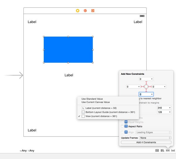 Specifying the Constrained Views