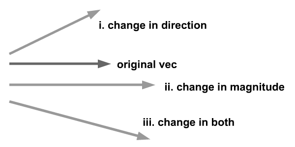 Image of vector quantity.