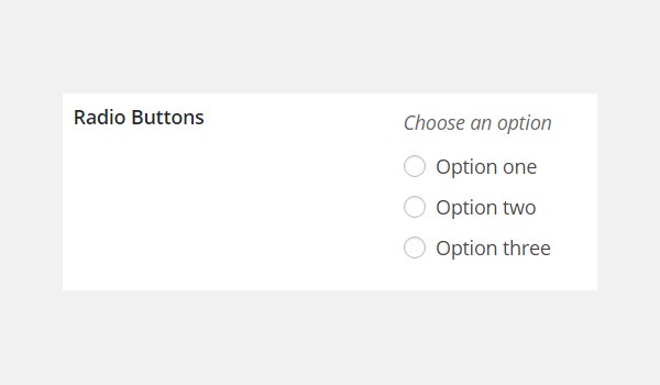 Adding Radio Type Options in Titan