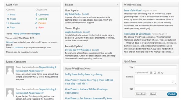 WordPress Dashboard Customization