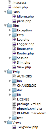 Our prototype directory structure