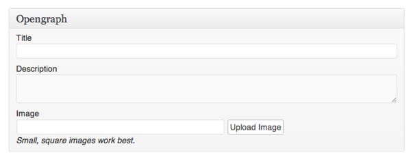 Open Graph meta box