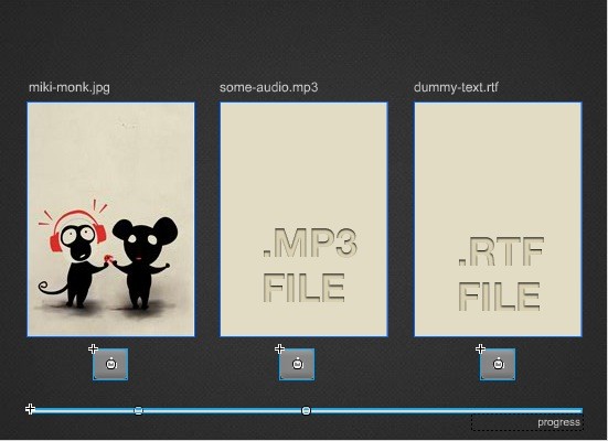 interface of the Flash swf file