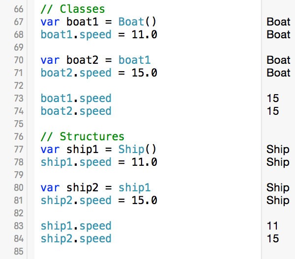 Difference Between Classes and Structures in Swift