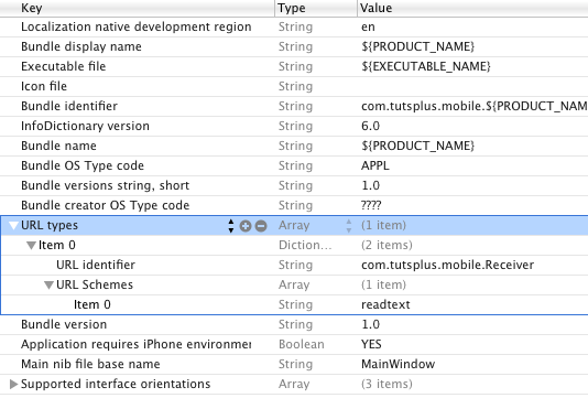 Receiver-Infoplist