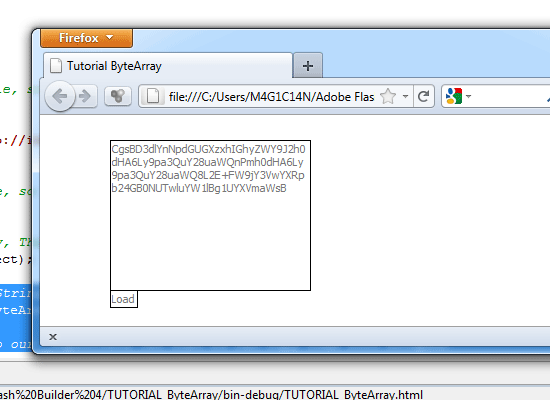 a Base64 String representation of our Byte data