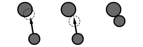 Implementing repelling displacement onto a ball