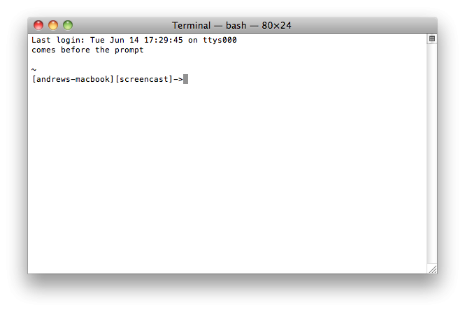 Mac Customized Terminal