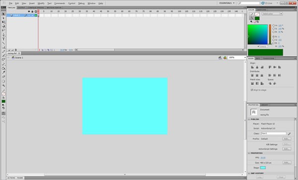 Create a .FLA document