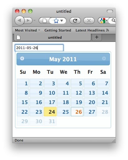 Datepicker Control