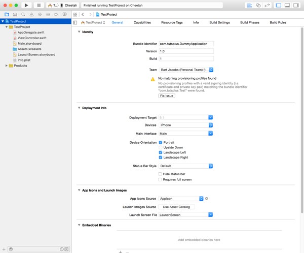 No Matching Provisioning Profiles Found