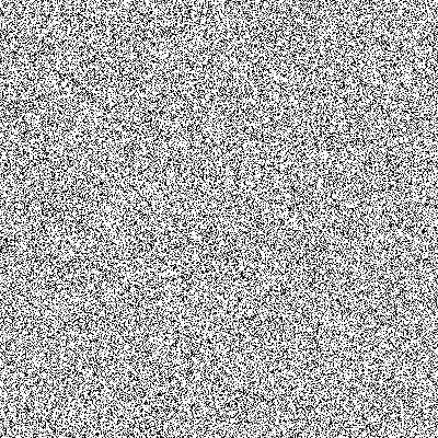 Regular noise produces a static-like texture