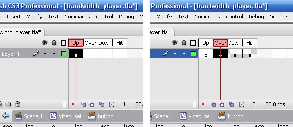 Flash bandwidth streaming video player