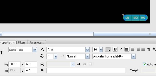 Flash bandwidth streaming video player