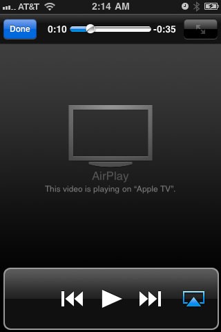 Airplay Playing Message