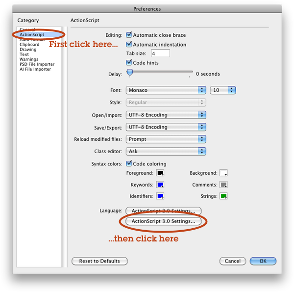 Getting to the Application-Level source path window