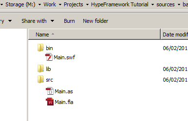 Overview of folder structure