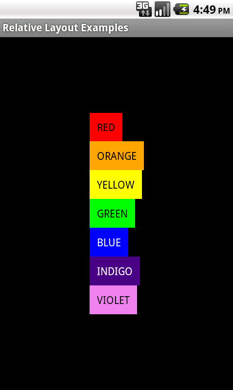 Android Relative Layouts Challenge Figure 2