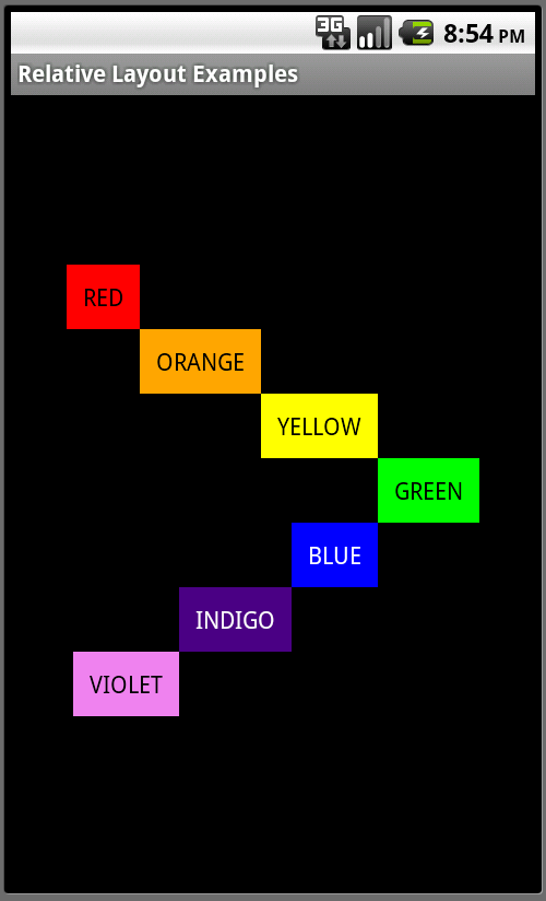 Android Relative Layouts Challenge Figure 3