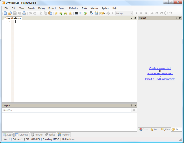 FlashDevelop_beginner_intro
