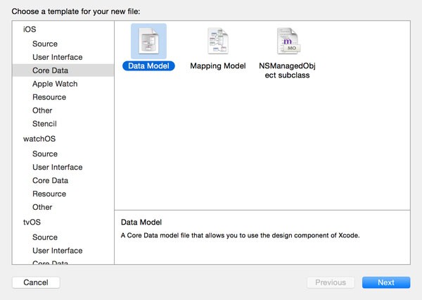 Creating the Data Model