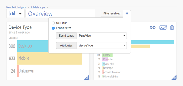 Enable filtering by deviceType