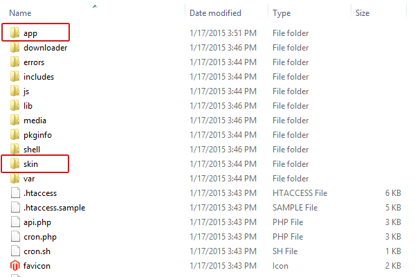 Magento Folder Structure