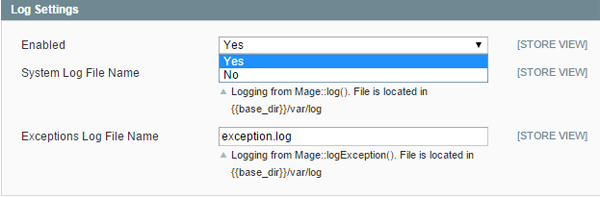 Enabling Logs